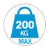 Supporte maximum 200 kg